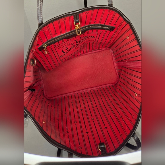 Louis Vuitton Damier Ebene Neverfull Tote Bag MM Size - Picture 11 of 15